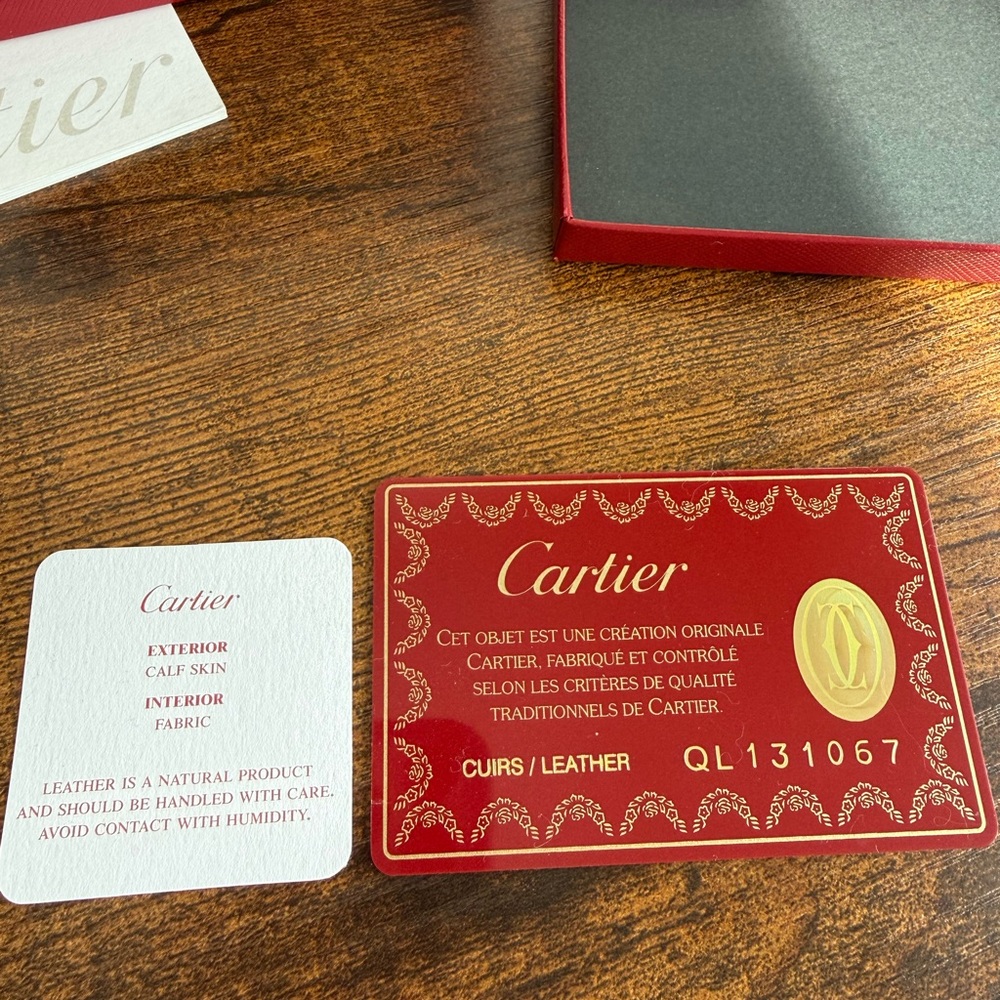 Cartier Red Happy Birthday Card Holder - Picture 6 of 7